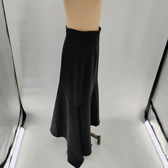 MILLY Asymmetrical Charlotte Skirt in Black - Size 8 - Picture 12 of 13